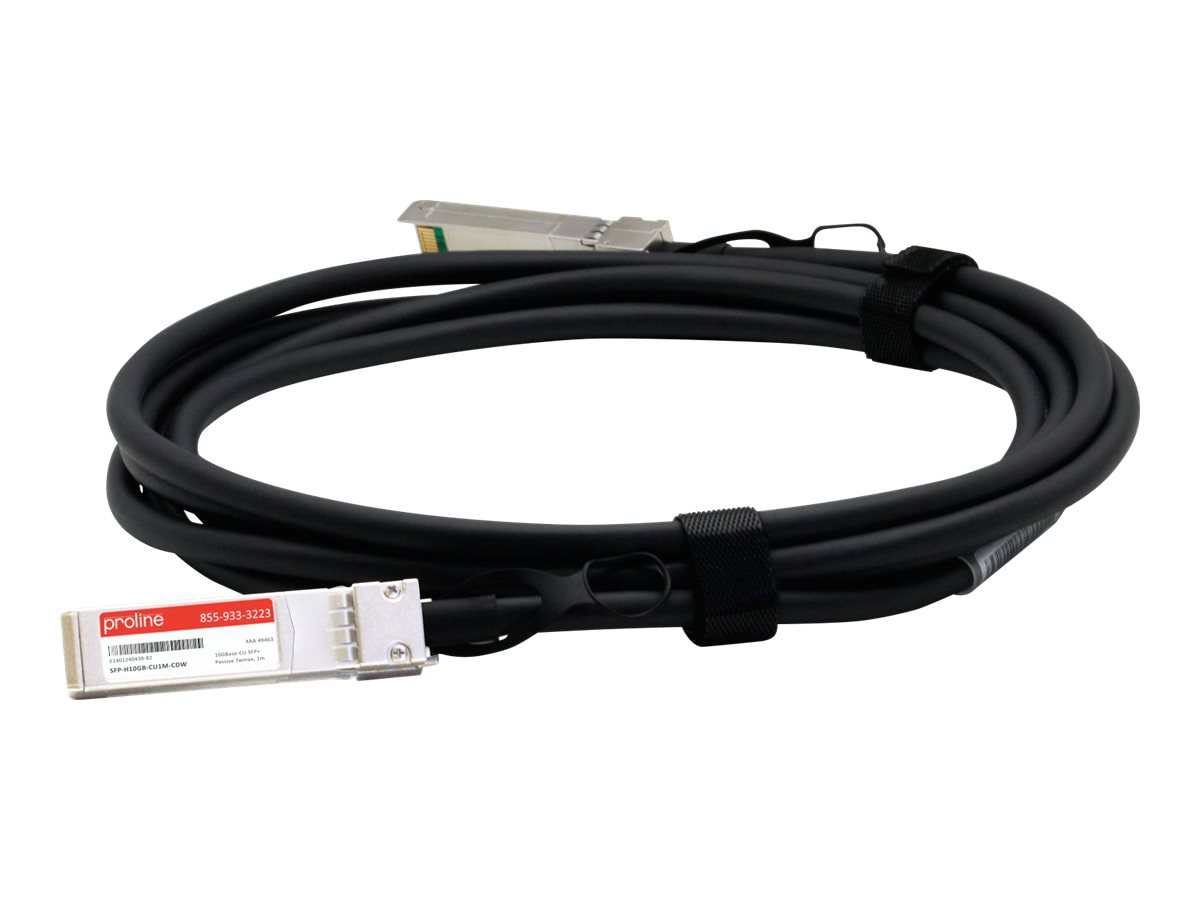 Proline SFP-H10GB-CU1M 10GBase SFP+ 1M Passive Copper Twinax Cable