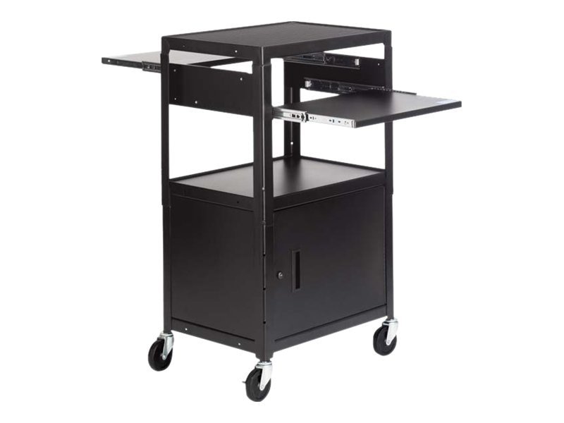 Bretford Basics Adjustable Multimedia Cart With Cabinet CA2642DNS-E5 - cart