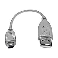 StarTech.com 6in Mini USB 2.0 Cable - A to Mini B - BlackBerry Android