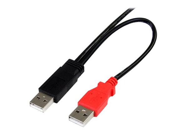 StarTech.com USB Y Cable for External Hard Drive - Dual USB A to Micro B - USB cable - 1.8 m