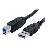 StarTech.com 3 ft / 91cmm Black SuperSpeed USB 3.0 Cable A to B - USB 3 A (