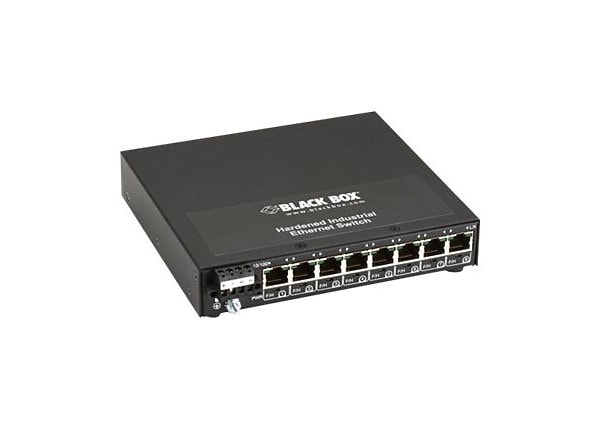 Black Box Hardened Industrial Ethernet Switch Panel-Mount - switch - 8 ports