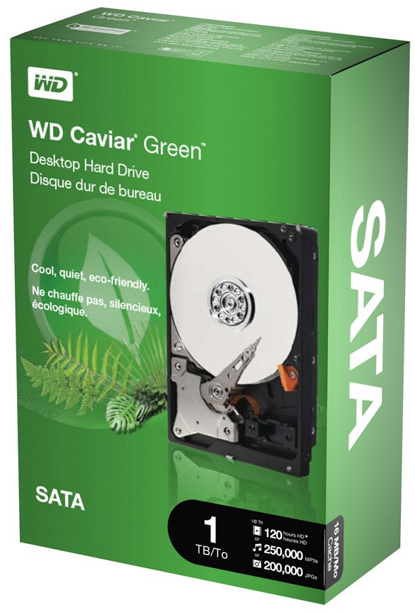 WD Green WDBAAY0010HNC - hard drive - 1 TB - SATA-300
