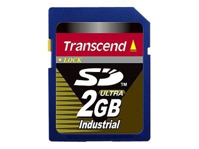 Transcend Industrial - flash memory card - 2 GB - SD