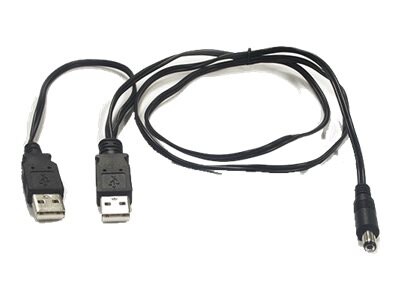 B&B Double-USB Power Cable - PoweredUSB cable - 3 ft