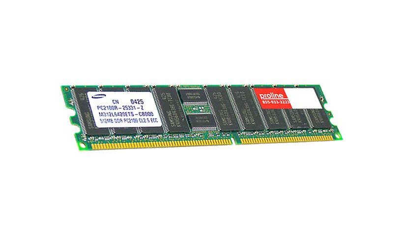Proline - DDR - module - 256 MB - DIMM 184-pin - 333 MHz / PC2700 - unbuffe