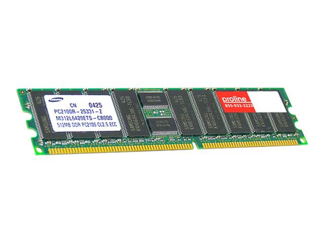 Proline - DDR - module - 512 MB - DIMM 184-pin - 333 MHz / PC2700 - unbuffe