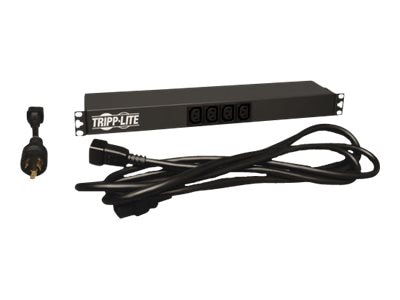 Thumbnail 3 of 4 for Eaton Tripp Lite Series PDU Basic Dual Volt 100V-240V 20A 2 C19; 12 C13 Horizontal 1URM - horizontal rackmount - power