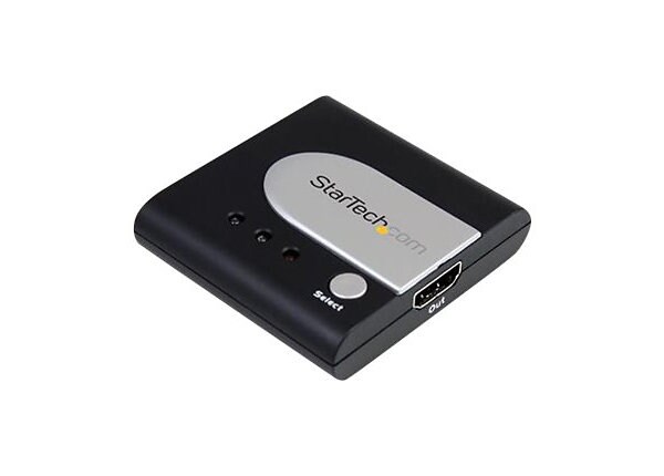 StarTech.com 2 Port Auto HDMI Switch - video/audio switch - 2 ports