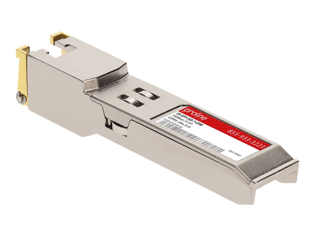 Proline Juniper Networks® EX-SFP-1GE-T Compatible TAA 10/100/1000Base-TX SFP Transceiver (Copper, 100m, RJ-45)