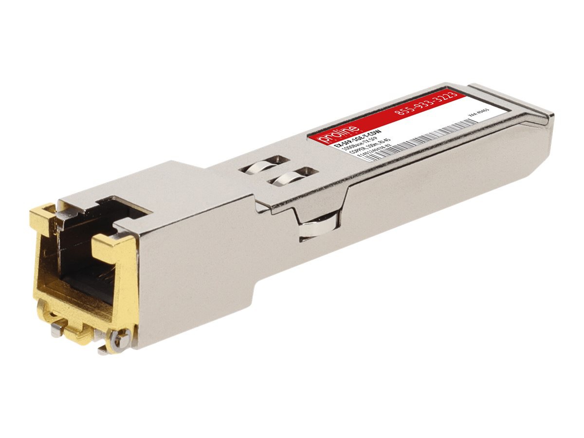 Thumbnail 4 of 16 for Proline Juniper Networks® EX-SFP-1GE-T Compatible TAA 10/100/1000Base-TX SFP Transceiver (Copper, 100m, RJ-45)