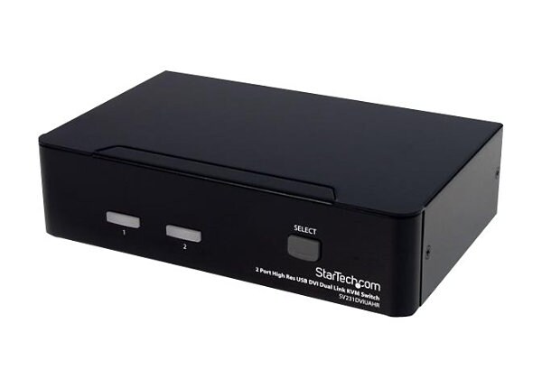 StarTech.com 2 Port High Resolution USB DVI Dual Link KVM Switch with Audio - KVM / audio / USB switch - 2 ports