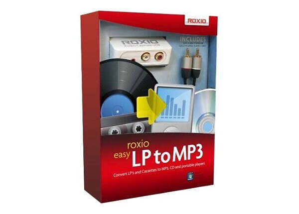 Roxio Easy LP to MP3 - box pack - 1 user - with Roxio Audio Capture USB and Complete Cable Kit
