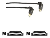Black Box 3ft High Speed HDMI Cable with 180deg Swivel Ends, 1080P, 4K, 3D
