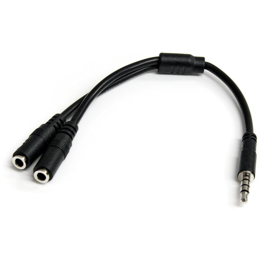 StarTech.com Headset Adapter, Microphone and Headphone Splitter - MUYHSMFF  - Audio & Video Cables 