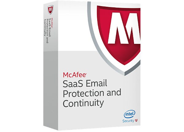 McAfee SaaS Email Protection & Continuity - subscription license (3 years) + 3 Years Gold Support - 1 user email account