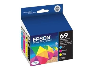 Epson 69 - 4-pack - black, yellow, cyan, magenta - original - ink cartridge