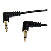 StarTech.com 1 ft. (0.3 m) Right Angle 3.5 mm Audio Cable - 3.5mm Slim Audi