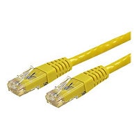 StarTech.com 10ft CAT6 Ethernet Cable - Yellow CAT 6 Gigabit Wire 100W PoE 650MHz Molded Patch Cord