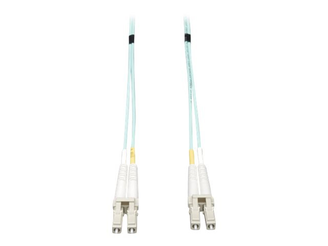 Tripp Lite 35M 10Gb Duplex Multimode 50/125 OM3 LSZH Fiber Patch Cable LC/LC Aqua 35 Meters - patch cable - 35 m - aqua