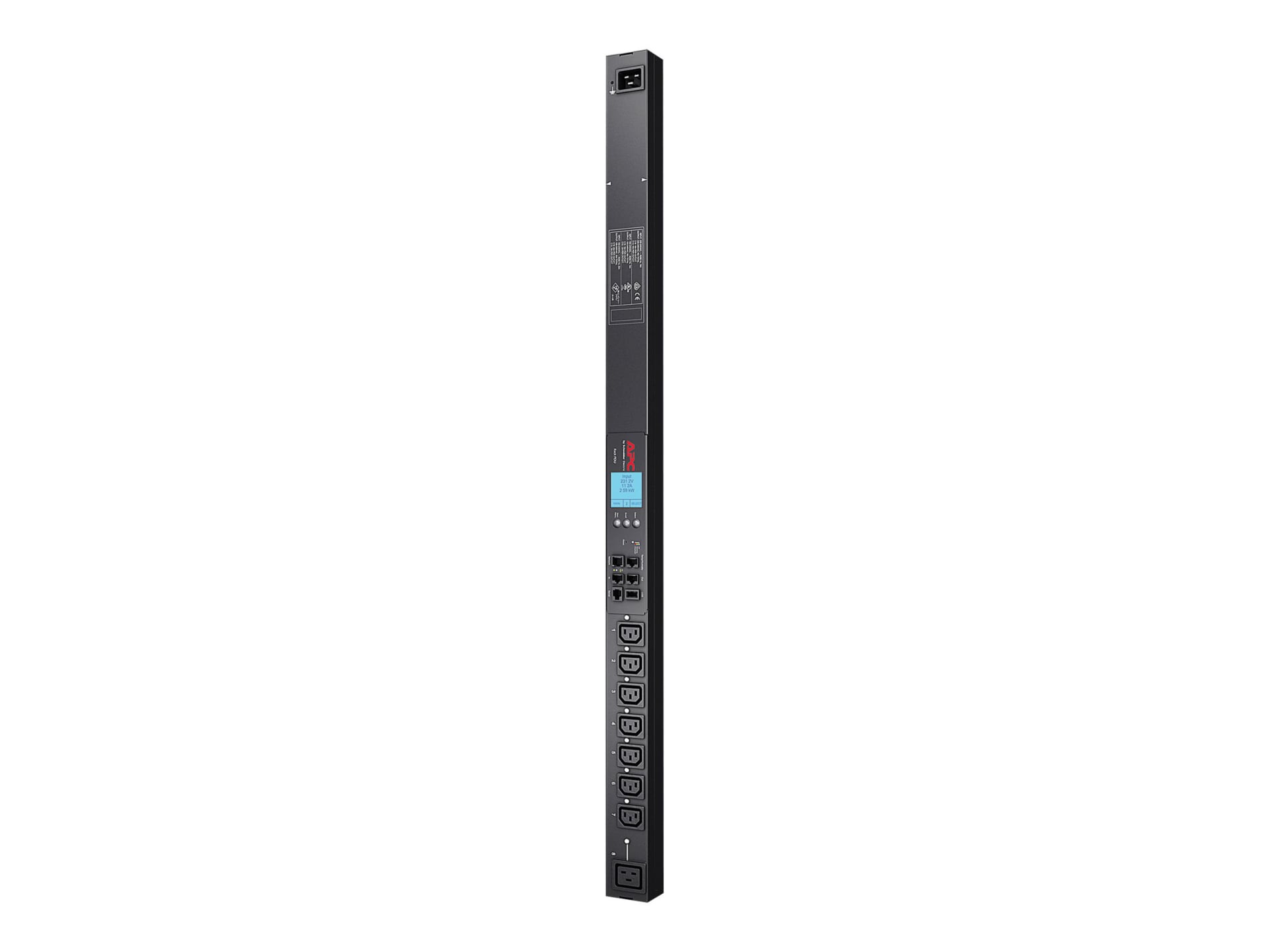 Rack PDU 2G, Switched, ZeroU, 20A, 208V, (7) C13 & (1) C19, L620 Cord
