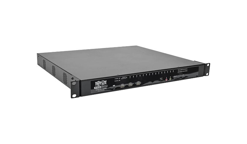 Tripp Lite 16-Port KVM Switch Cat5 Over IP 1 Local 2 Remote User 1U TAA GSA - KVM switch - 16 ports - TAA Compliant