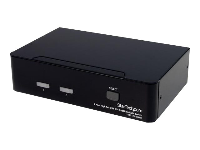 StarTech.com 2 Port USB DVI Dual Link KVM Switch with Audio and USB 2.0 Hub