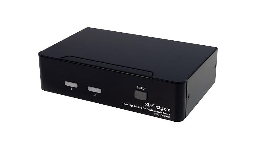 StarTech.com 2 Port USB DVI Dual Link KVM Switch with Audio and USB 2.0 Hub