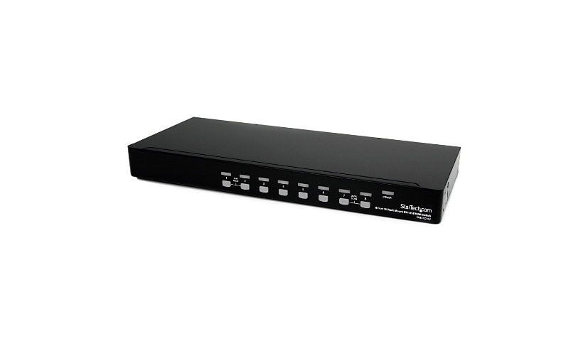 StarTech.com 8 Port 1U Rackmount DVI USB KVM Switch - 8 Port KVM Switch