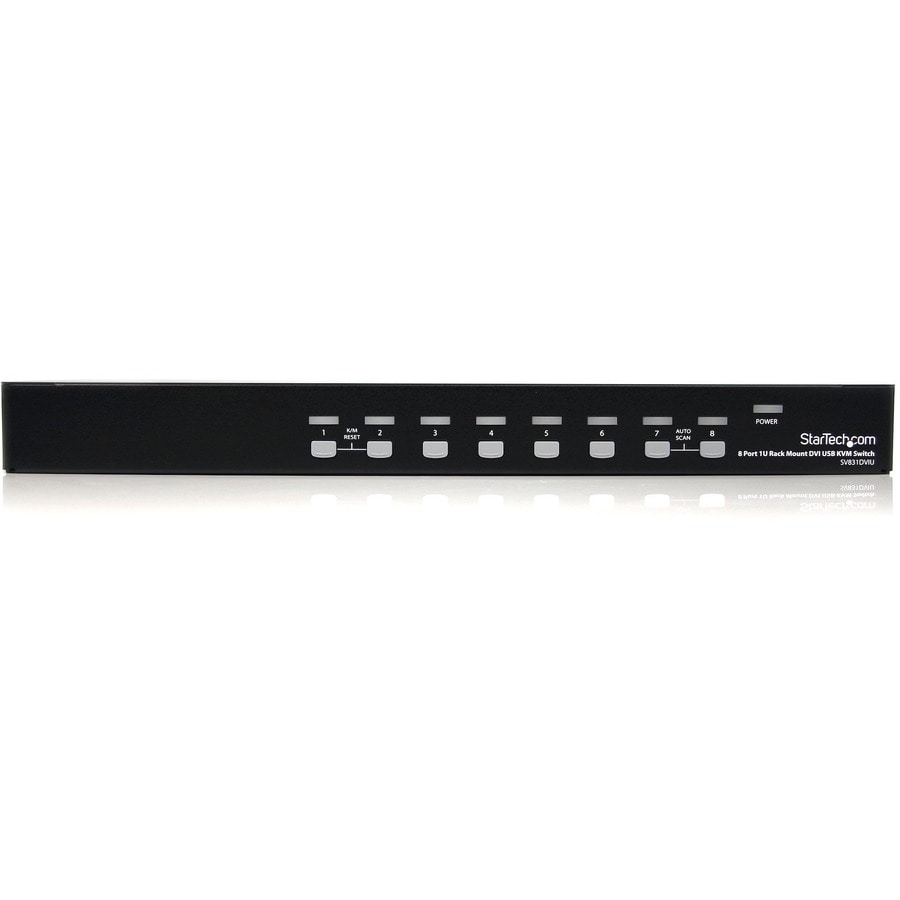 Thumbnail 2 of 6 for StarTech.com 8 Port 1U Rackmount DVI USB KVM Switch - USB DVI KVM Switch - DVI KVM Switch - USB KVM Switch , TAA