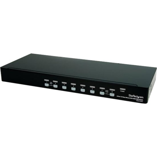 Thumbnail 3 of 6 for StarTech.com 8 Port 1U Rackmount DVI USB KVM Switch - USB DVI KVM Switch - DVI KVM Switch - USB KVM Switch , TAA