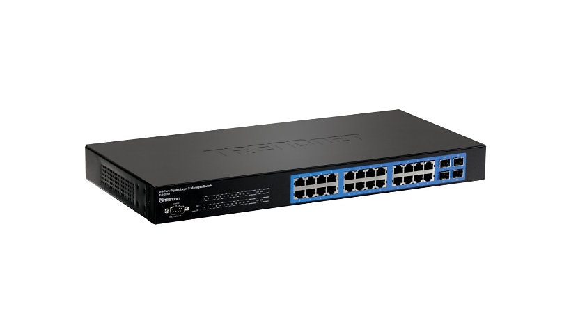TRENDnet TL2 G244 - switch - 24 ports - managed - rack-mountable - TAA Compliant