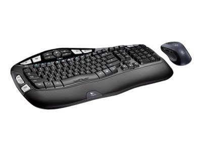 Logitech Wireless Wave Combo MK550 - keyboard and mouse set - Canadian French Input Device