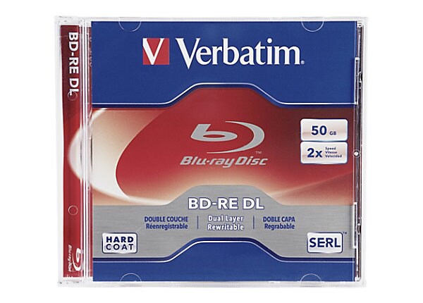 Verbatim - BD-RE DL x 1 - 50 GB - storage media