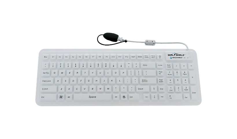 SEAL GLOW2™ Keyboard with LED Backlit Keys and Antimicrobial - White