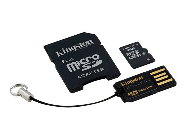 Kingston Multi-Kit / Mobility Kit - flash memory card - 4 GB - microSDHC