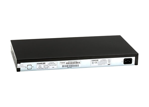 Black Box 24 Port 10/100/1000 802.3af Midspan PoE Injector, 15.4W/port SNMP