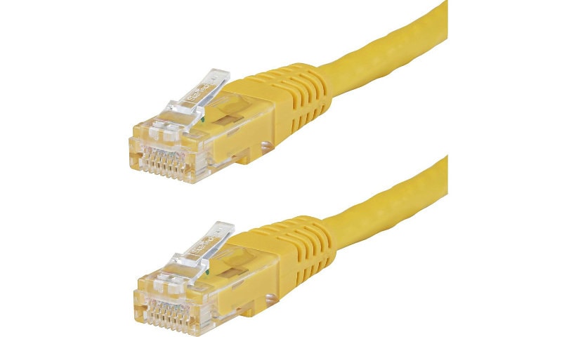 StarTech.com CAT6 Ethernet Cable 7' Yellow 650MHz Molded Patch Cord PoE++