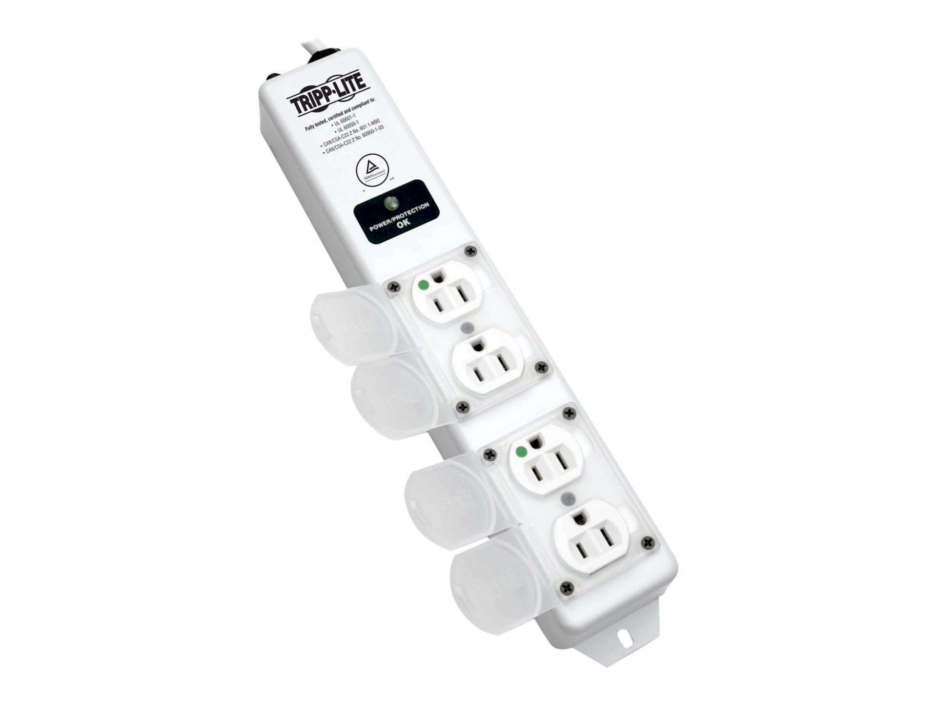 Tripp Lite Safe-IT Surge Protector Strip Medical Metal 4 Outlet 15ft Cord