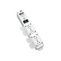Tripp Lite Safe-IT Surge Protector Power Strip Medical Hospital Antimicrobial Metal 4 Outlet 15' Cord - surge protector