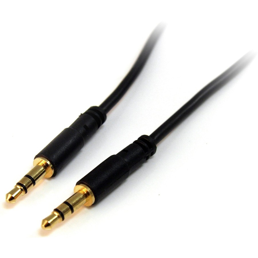 StarTech.com 6 ft Slim 3.5mm Stereo Audio Cable - M/M - 3.5mm Audio Cable