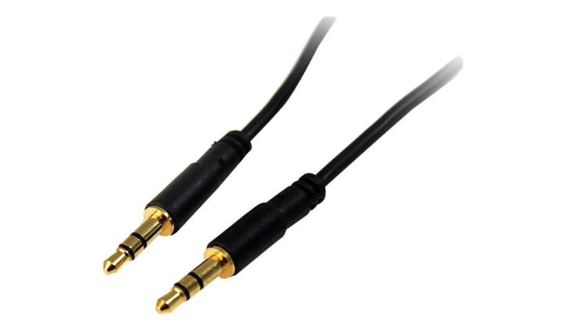 StarTech.com 6 ft Slim 3.5mm Stereo Audio Cable - M/M - 3.5mm Audio Cable