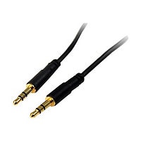 StarTech.com 6 ft Slim 3.5mm Stereo Audio Cable - M/M - 3.5mm Audio Cable