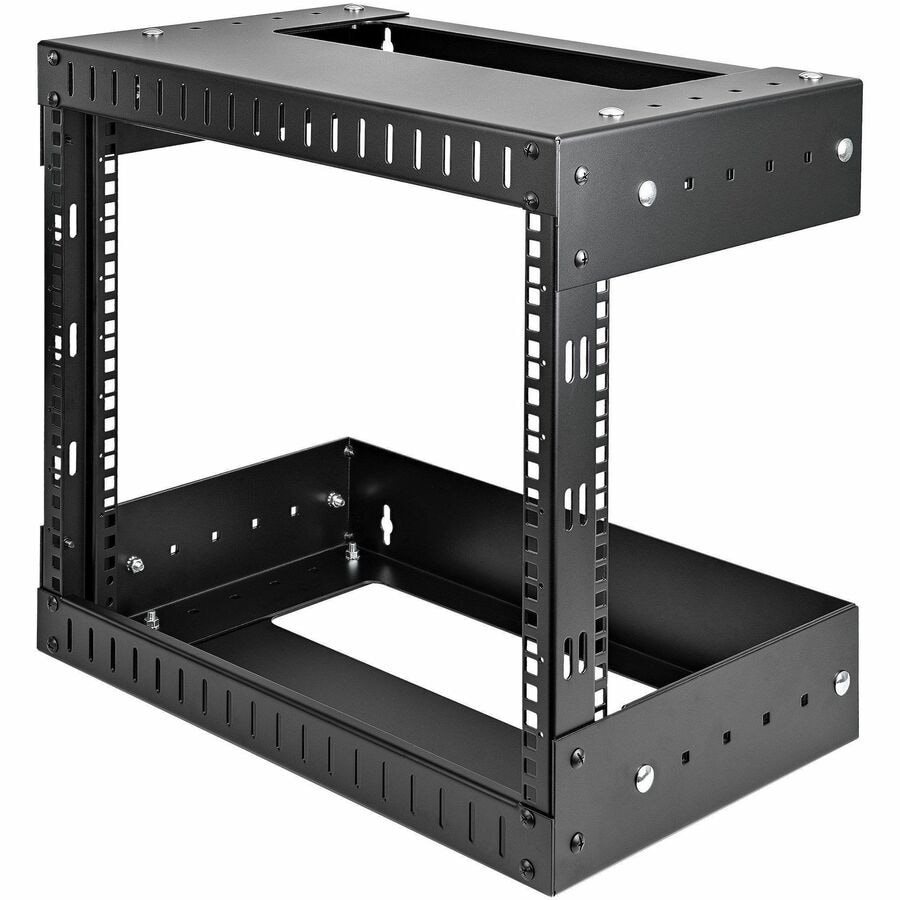 StarTech.com 2-Post 8U Heavy-Duty Wall Mount Network Rack, 19" Open Frame Server / AV / Data Rack with Adjustable Depth