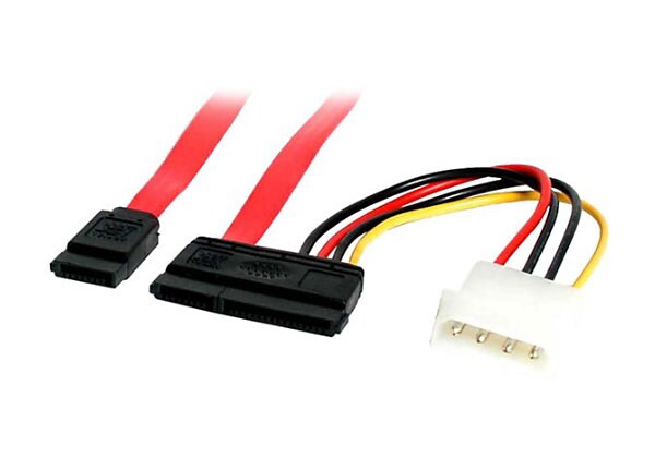 StarTech.com 6in SATA Serial ATA Data and Power Combo Cable - SATA cable - 5.9 in