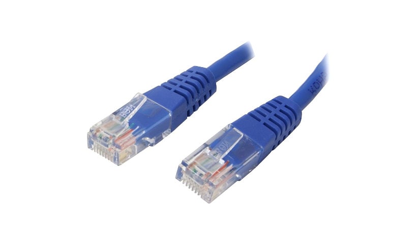 StarTech.com Cat5e Ethernet Cable 1 ft Blue - Cat 5e Molded Patch Cable