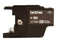 Brother LC75BK - High Yield - black - original - ink cartridge