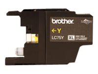 Brother LC75Y - High Yield - yellow - original - ink cartridge