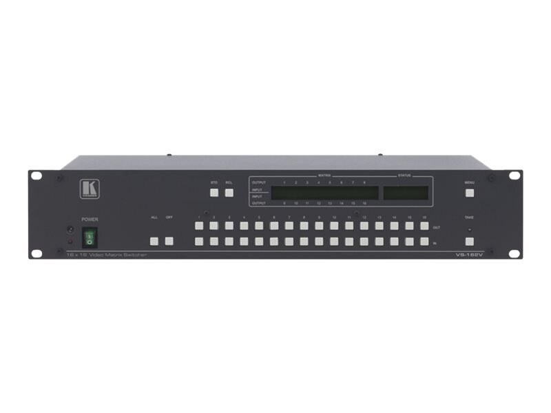 Kramer VS-162V 16x16 Composite Video Matrix Switcher - video switch - rack-mountable