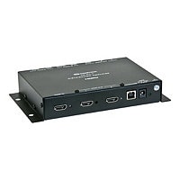 Crestron HD-DA-2 1-to-2 HDMI Distribution Amplifier & Audio Converter - video/audio splitter - 2 ports - rack-mountable